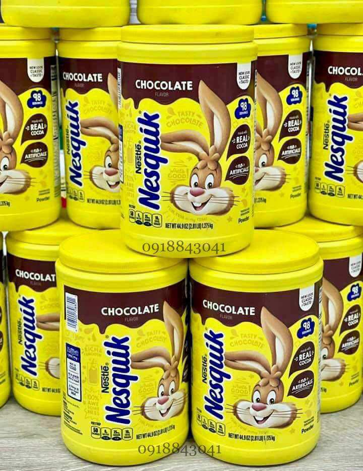 Bột Cacao Nestle Nesquik Chocolate 1.275kg của Mỹ