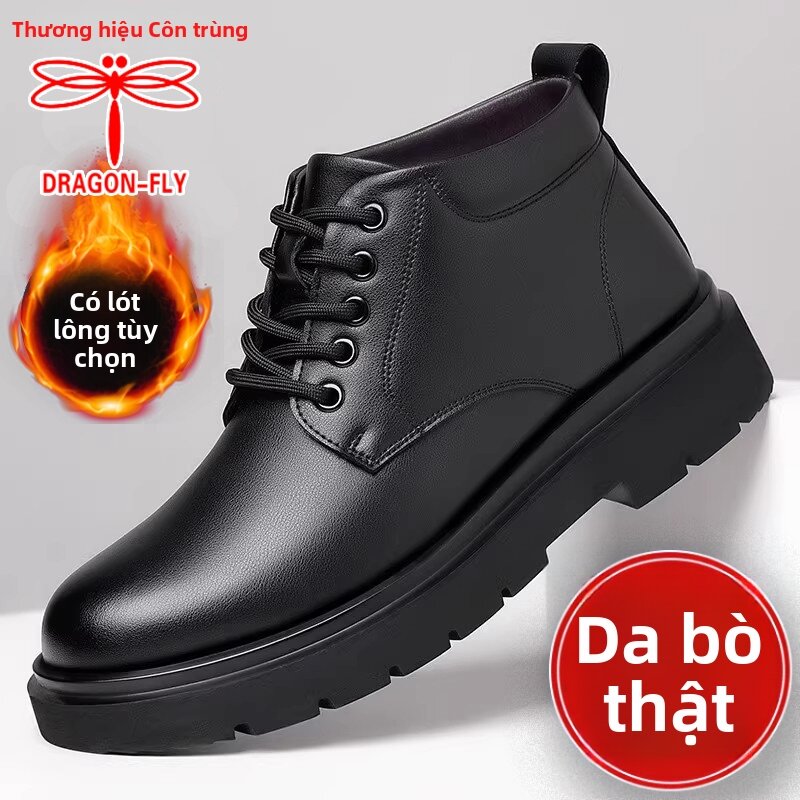 New Men's Shoes Leather Winter Warm Ankle Boots Giá 938,000 Đồng*Miễn phí vận chuyển