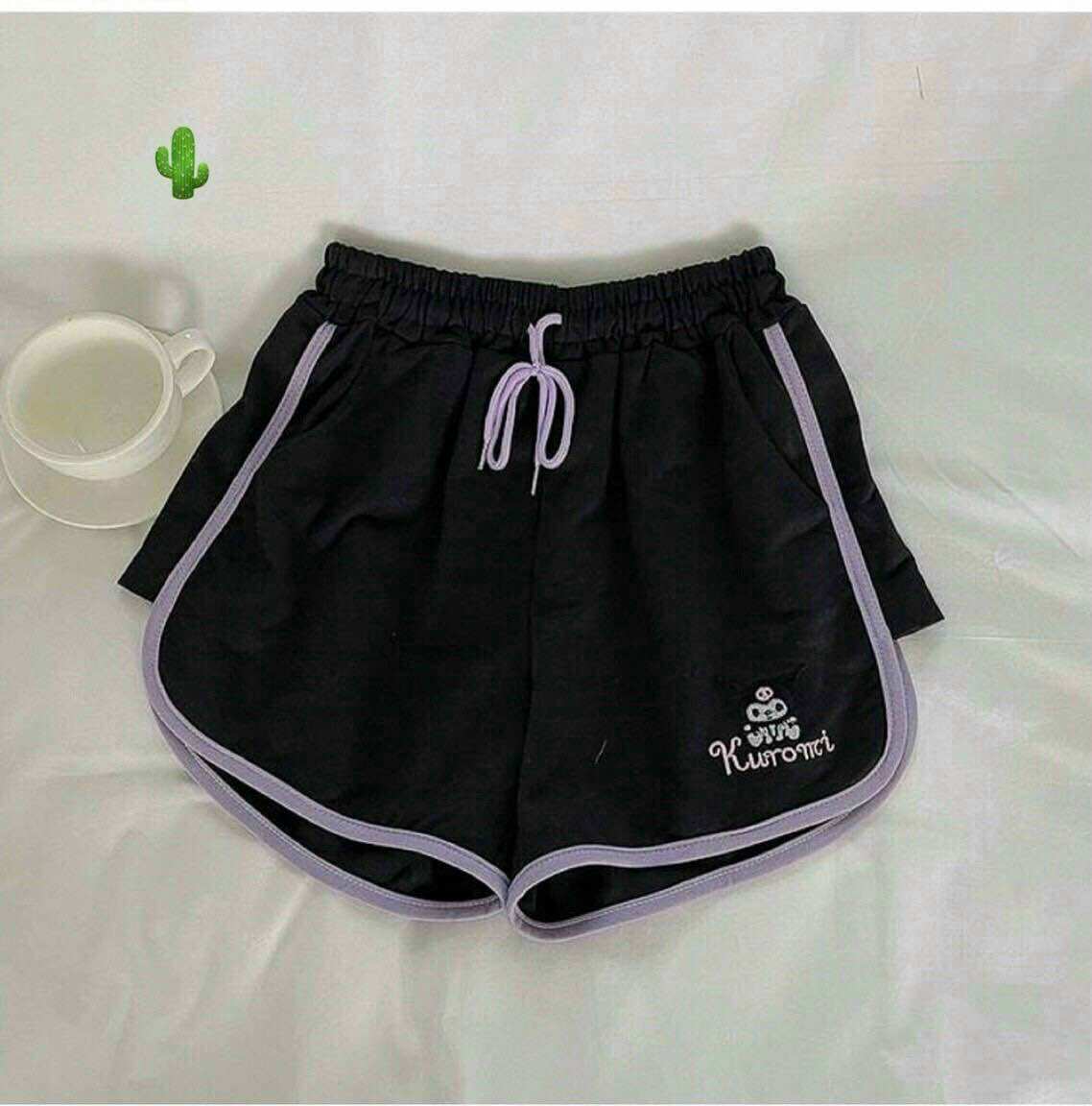 Quần short thể thao vải thun viền 2 bên Pc