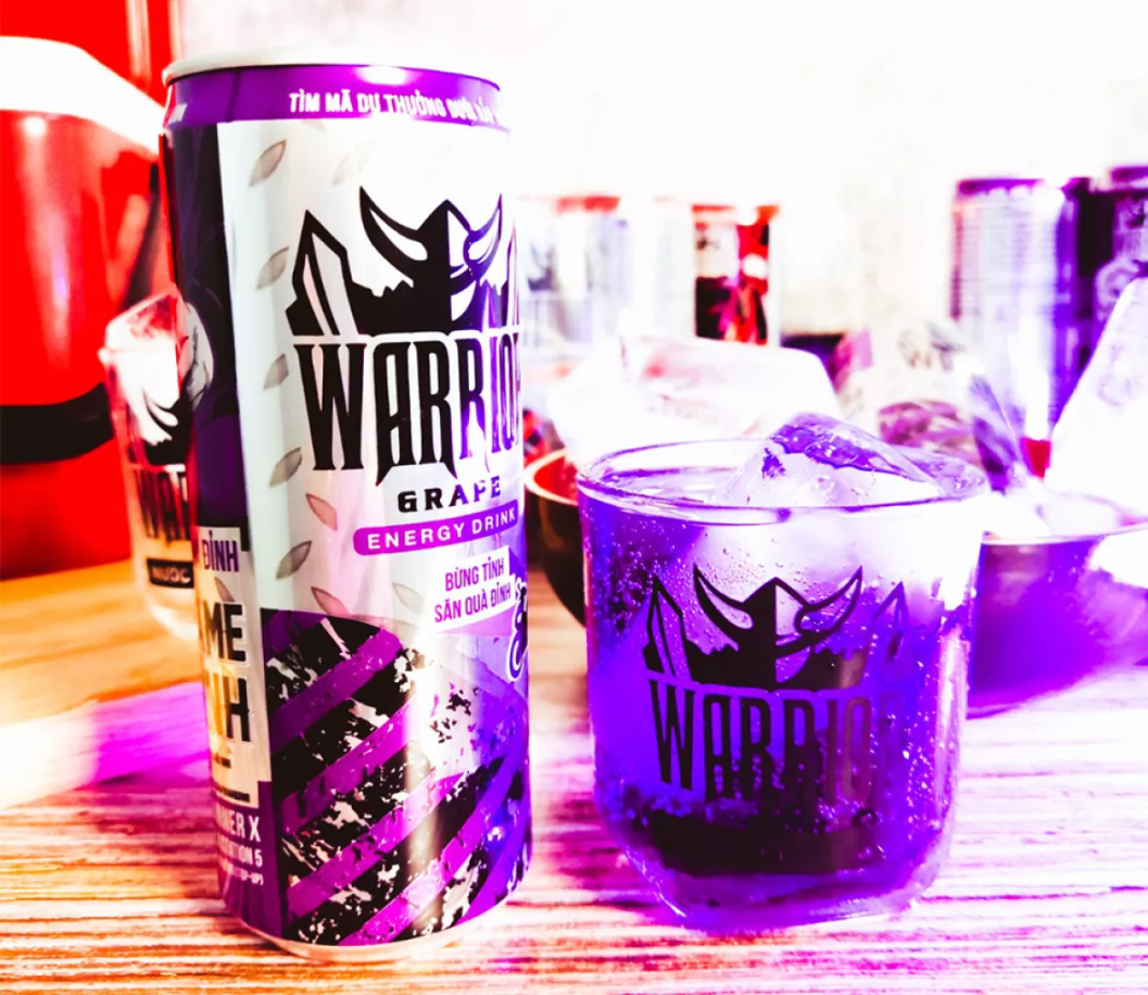 6 Lon Sting thái Warrior nho tím nước ngọt có ga