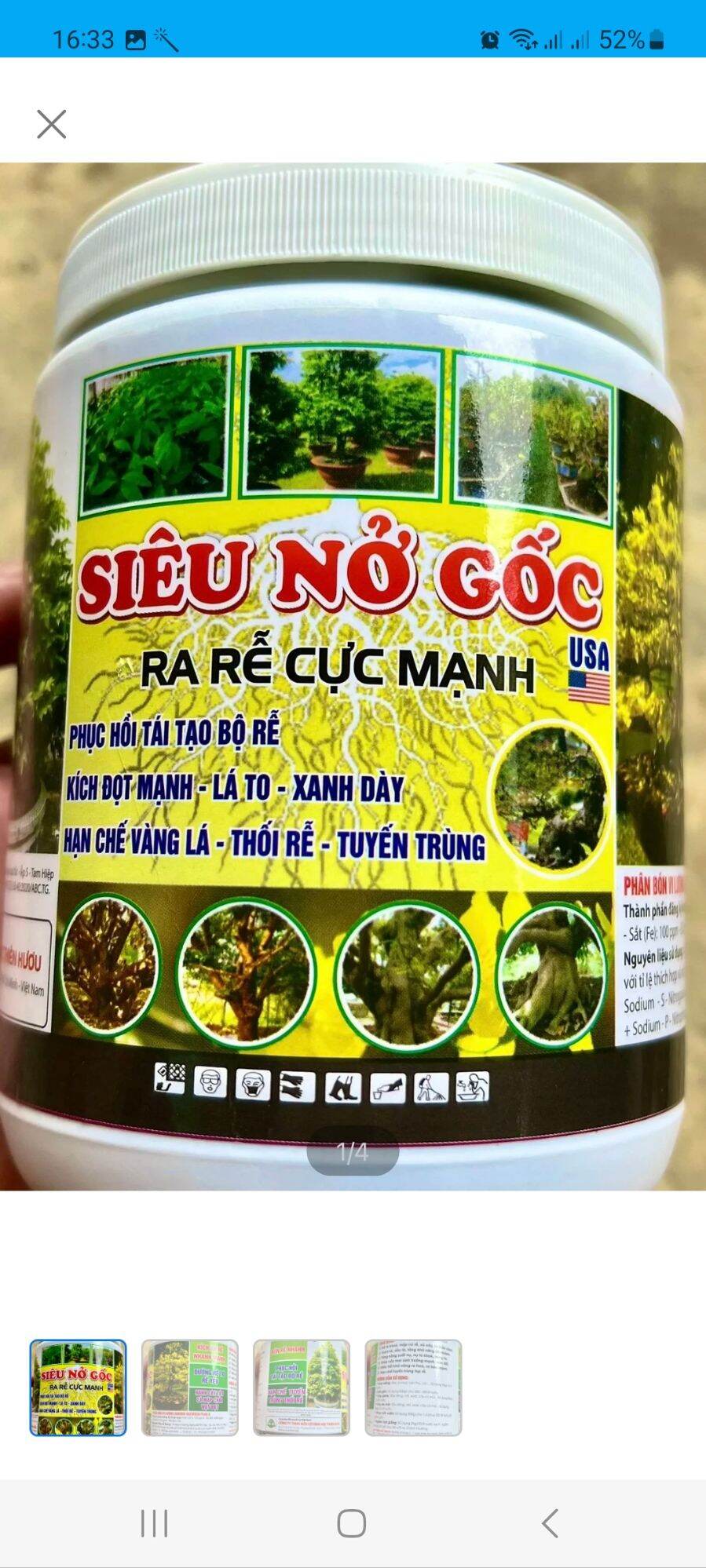 Phân bón lá siêu nở gốc 500g