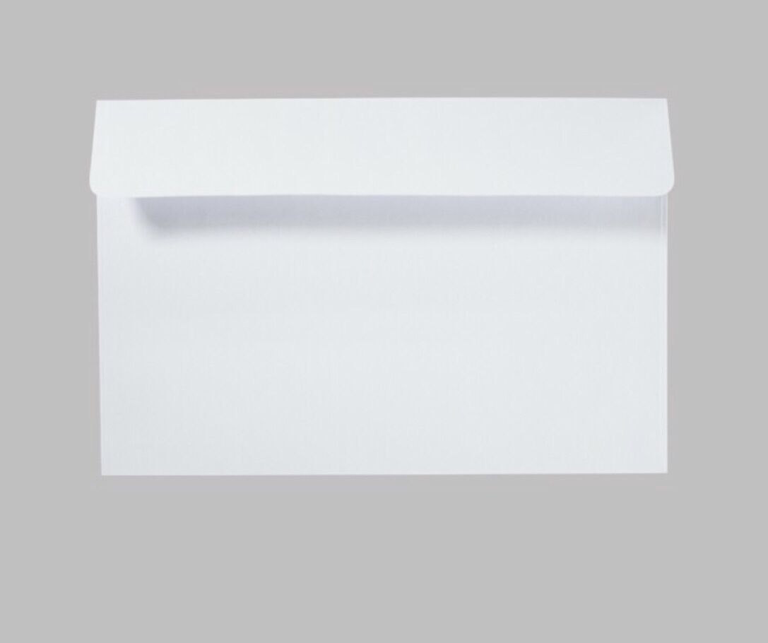Bao thư trắng 12 x 22 cm có keo (Xấp 100 cái)