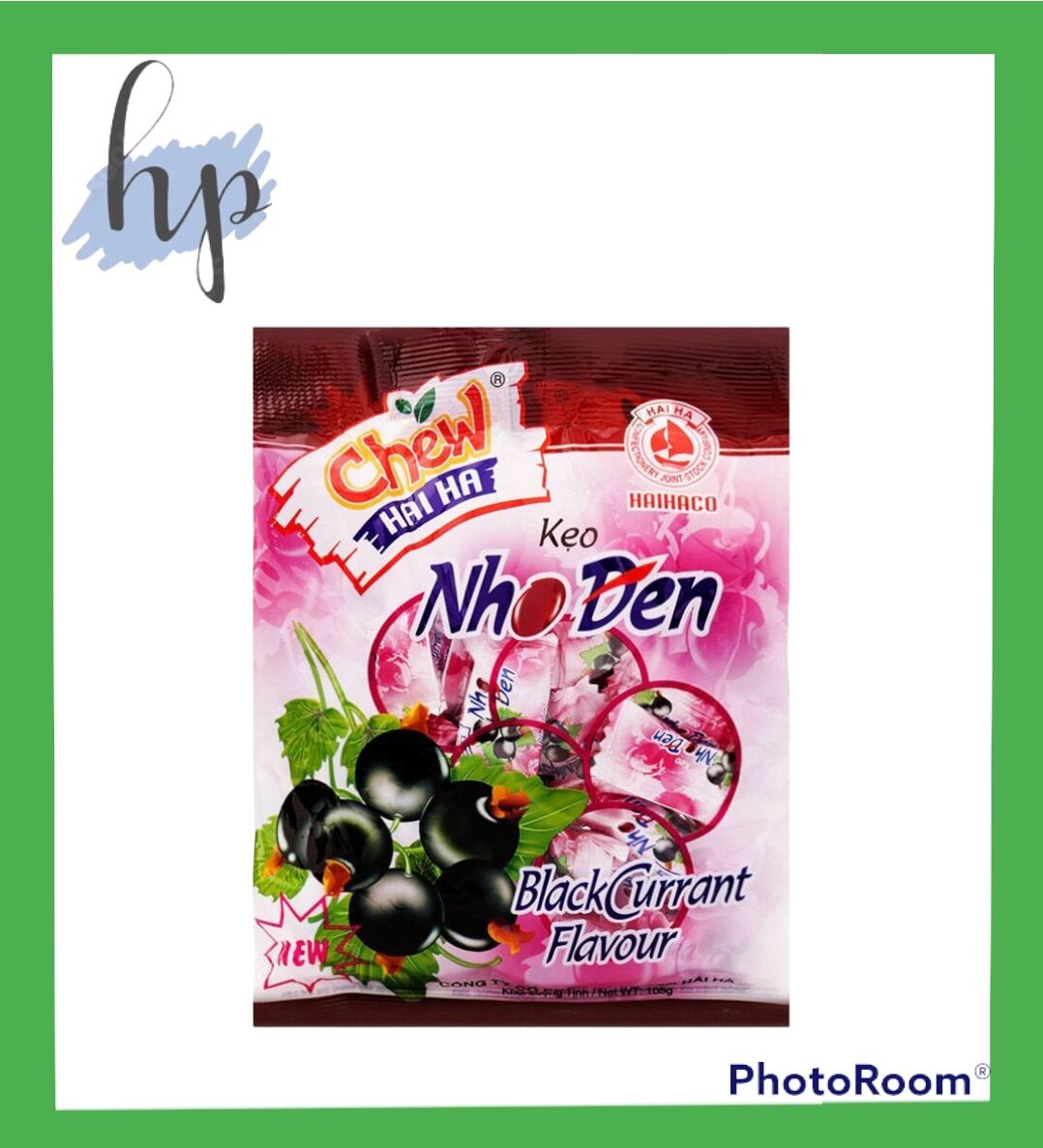 Kẹo mềm chew hải hà vị nho đen
