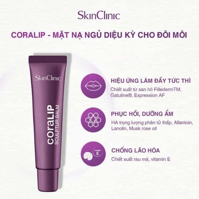 [FULLSIZE] Son dưỡng môi CoraLIP SkinClinic (Coral Lip)