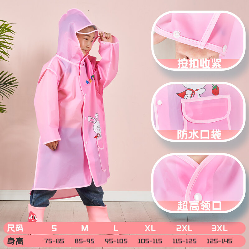 Áo mưa trẻ em áo mưa trẻ em mẫu giáo bé gái áo mưa trẻ em bộ đồ kiểu xô bé trai áo mưa hoạt hình học sinh mùa hè