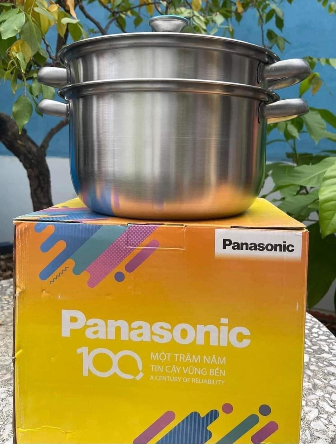 Bộ nồi xửng hấp inox 24cm Panasonic