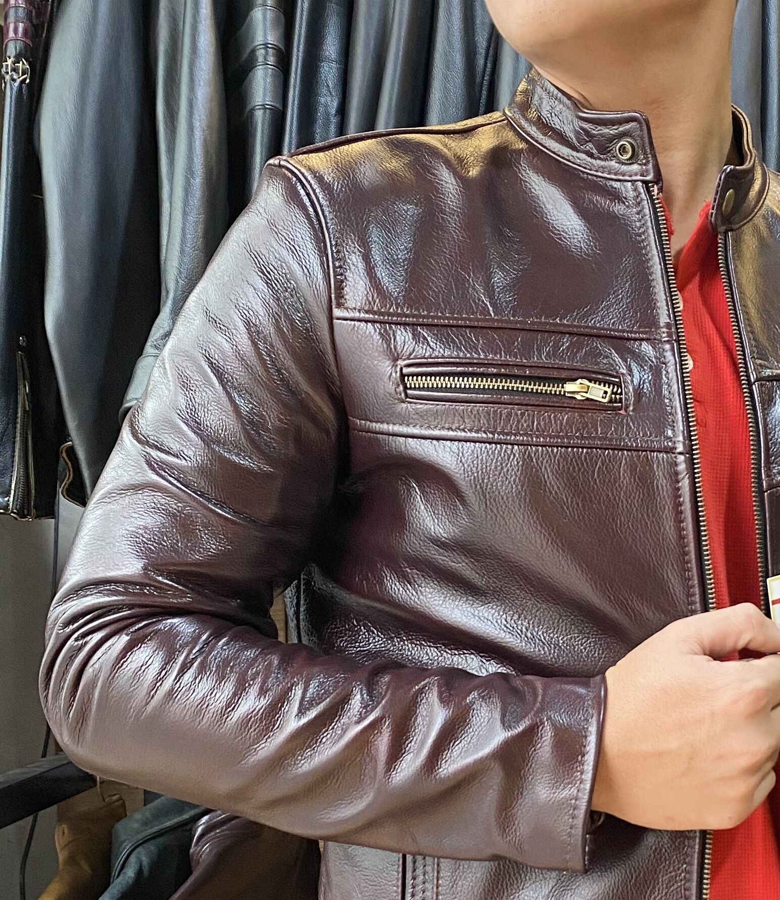 Áo da bò nam cao cấp