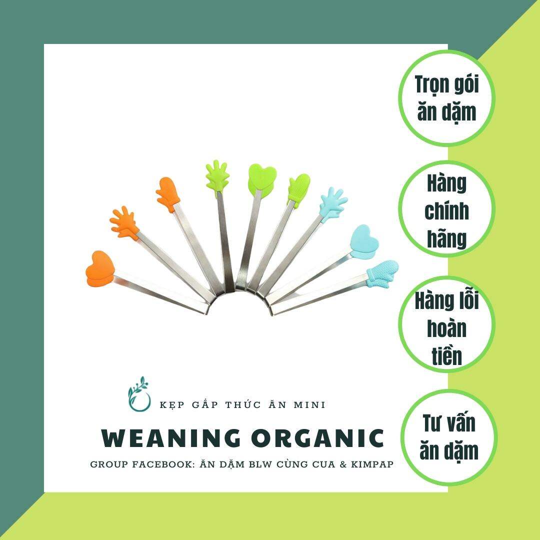 Kẹp gắp thức ăn mini hình trái tim, bàn tay, găng tay