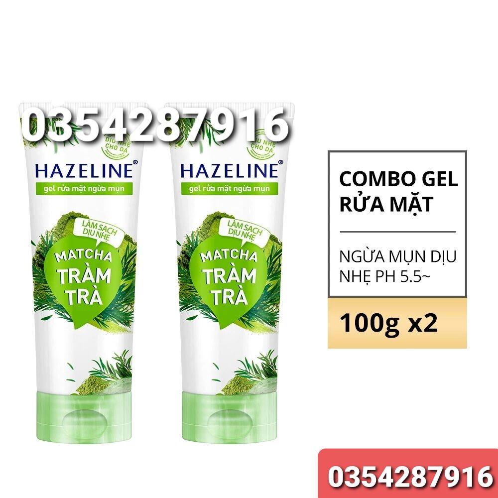 Sữa rửa mặt hazeline 100g matcha & tràm trà