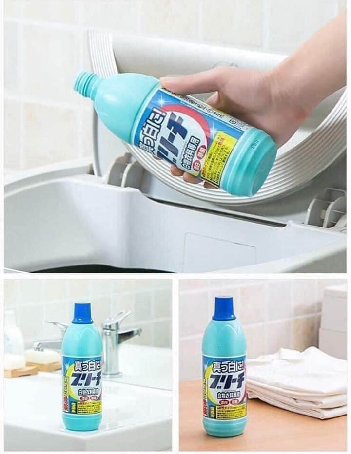 Chai tẩy trắng quần áo Nhật Bản 600ml rocket