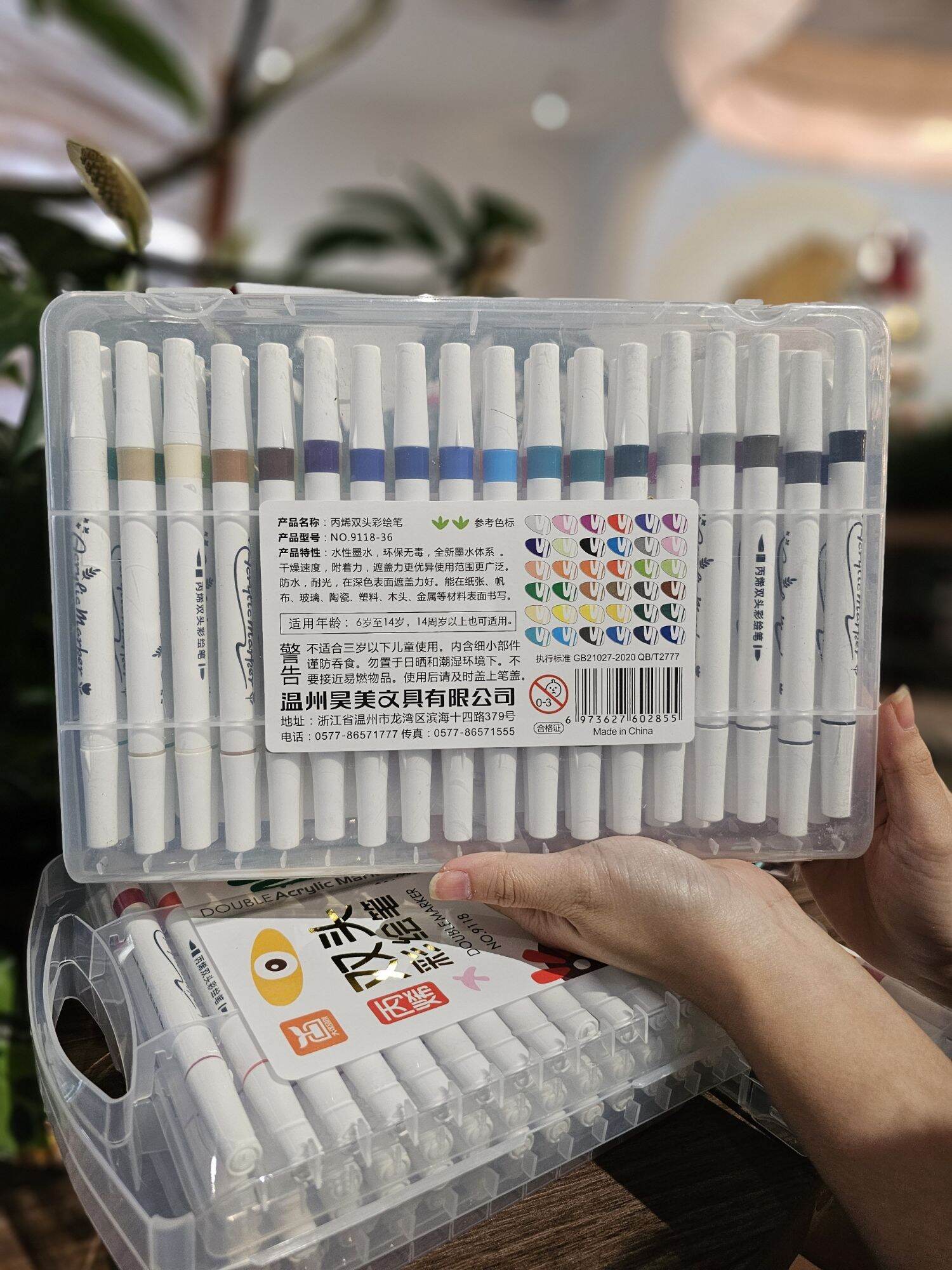 Bút Màu Acrylic Marker  2 đầu 12/24/36/48