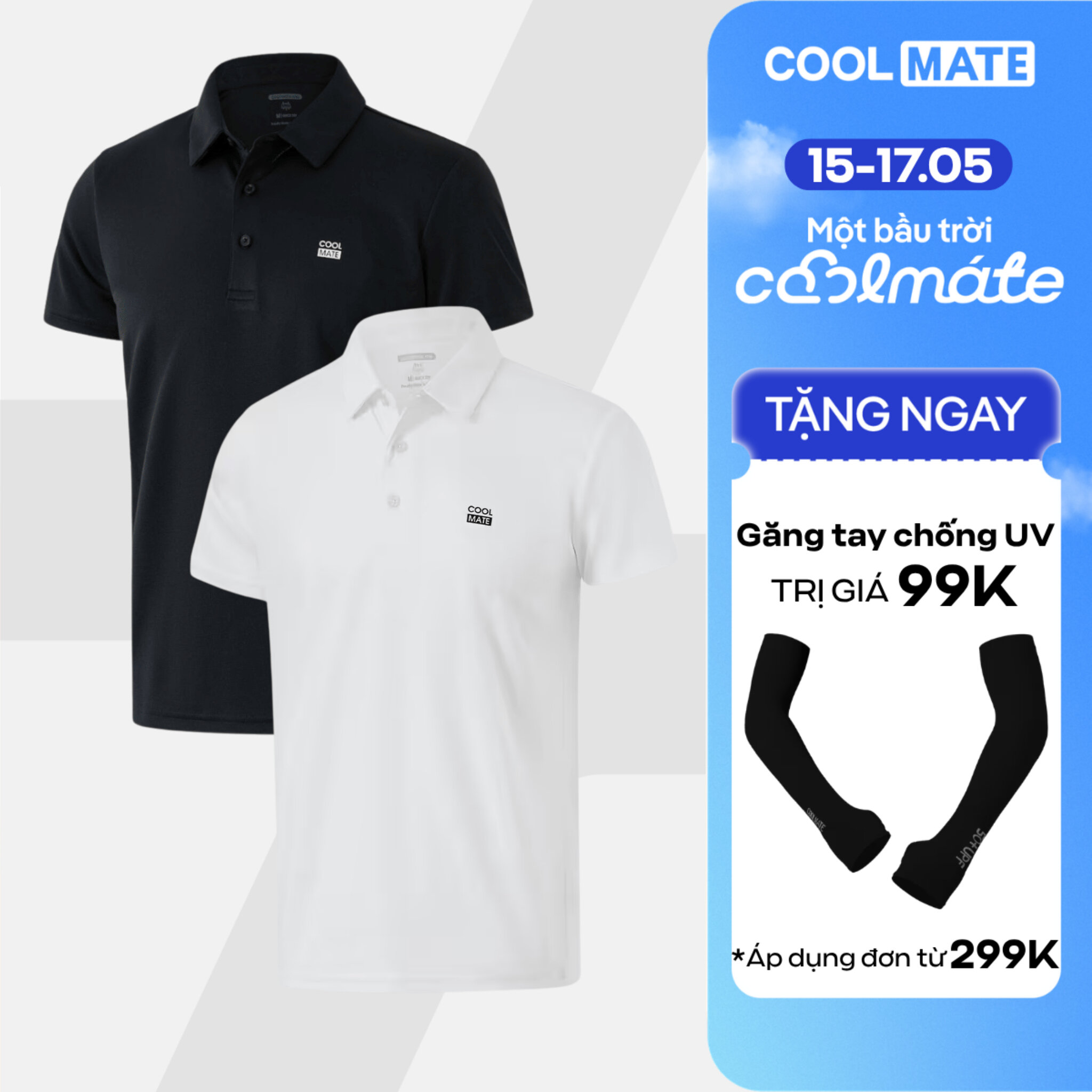 [TẶNG QUÀ ĐƠN TỪ 299K]Combo 2 Áo Polo thể thao nam ProMax-S1 thoáng khí, thấm hút, nhanh khô Logo Coolmate