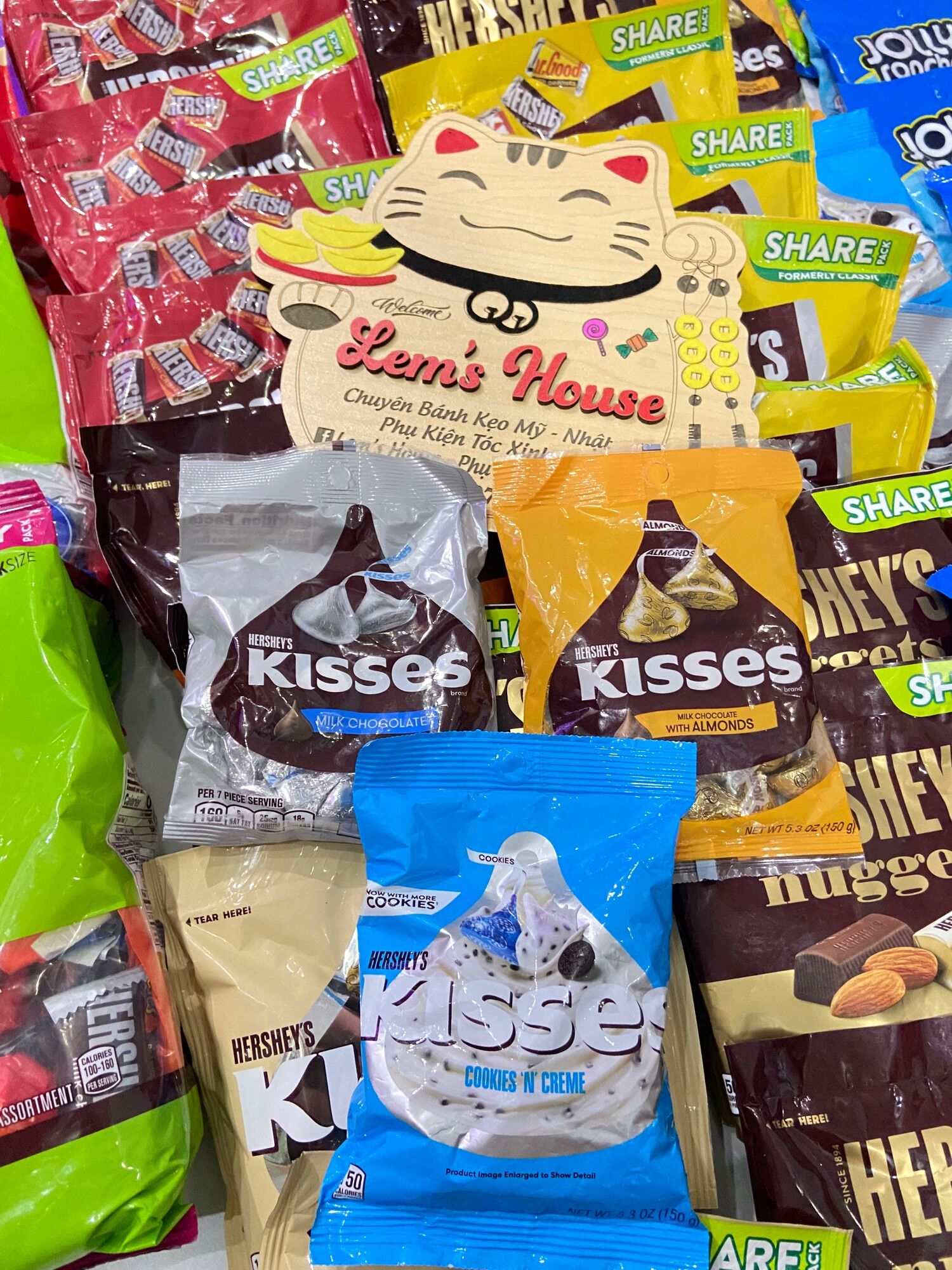 Hàng xách tay kẹo socola kisses mỹ mini size
