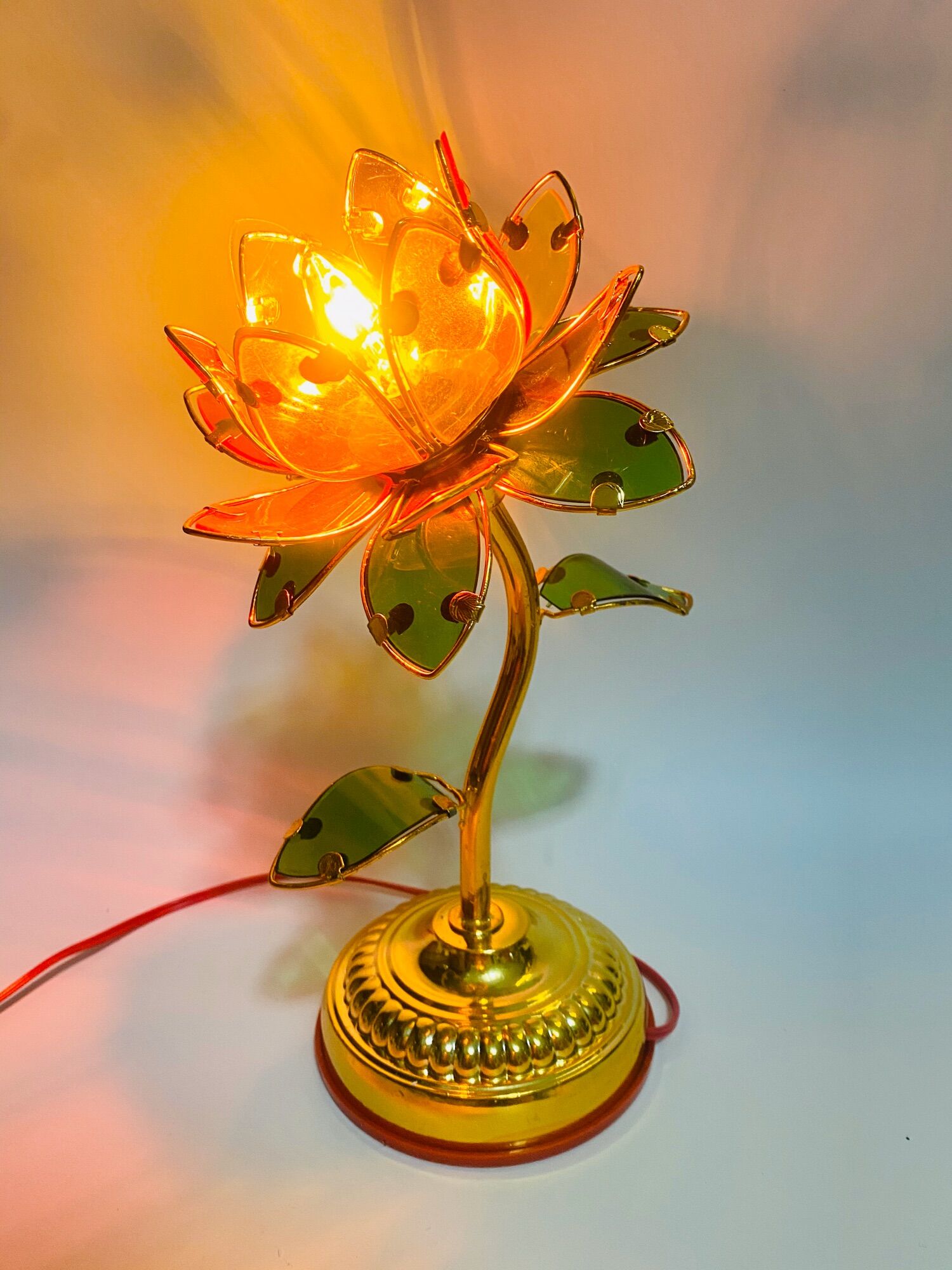 Đèn Hoa Sen Màu Một Ngọn ( một cái)