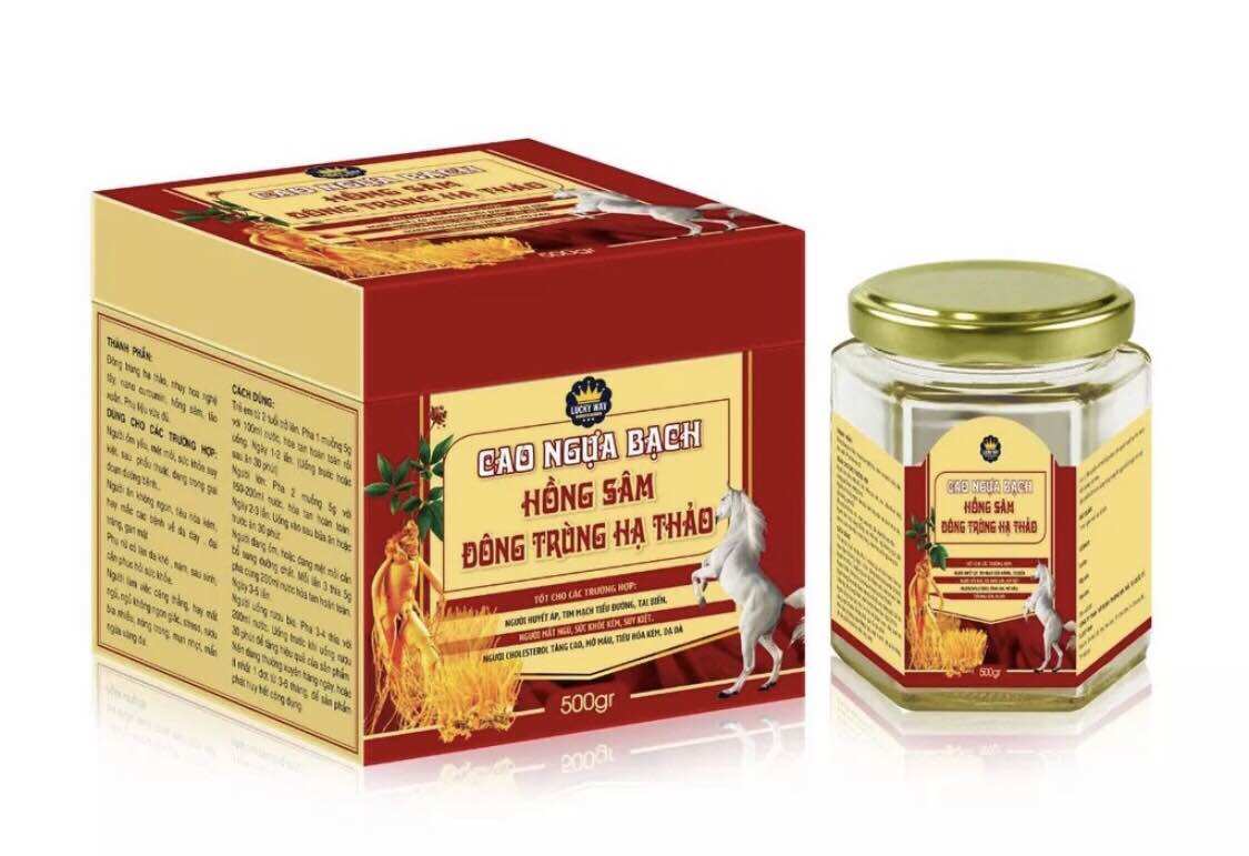 Cao ngựa bạch Hồng sâm Đông Trùng hạ thảo