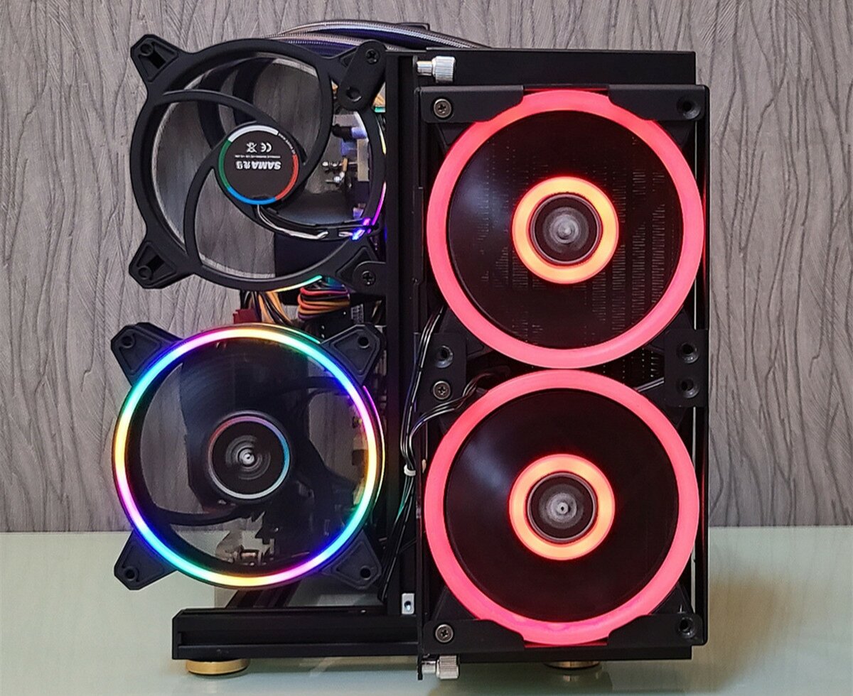 vỏ case benchtable matx,uatx,itx đứng lắp ráp như lego
