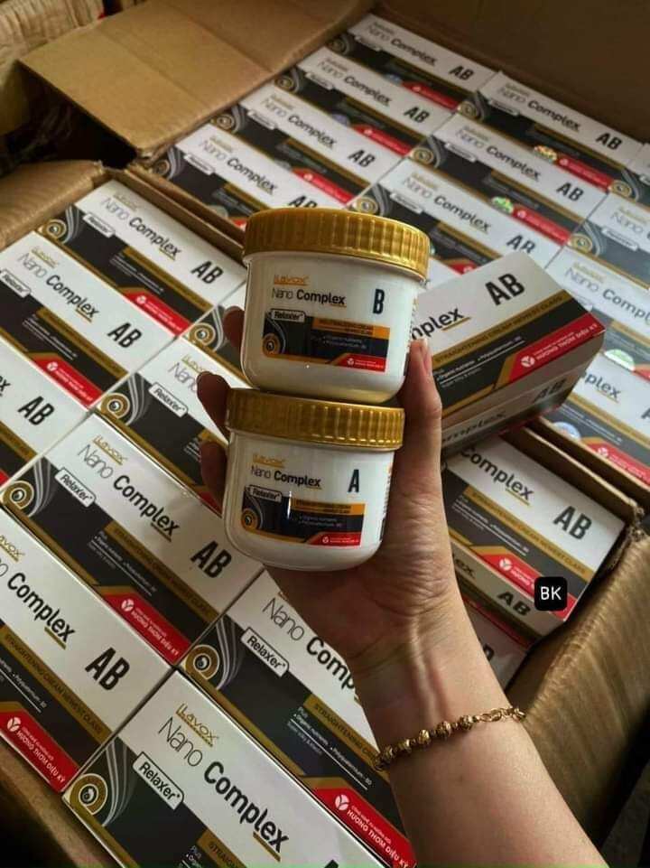 [ mẫu mới chính hãng ] Thuốc Duỗi Tóc Lavox Nano Complex 150ml x 2 ( duỗi 1 đầu )