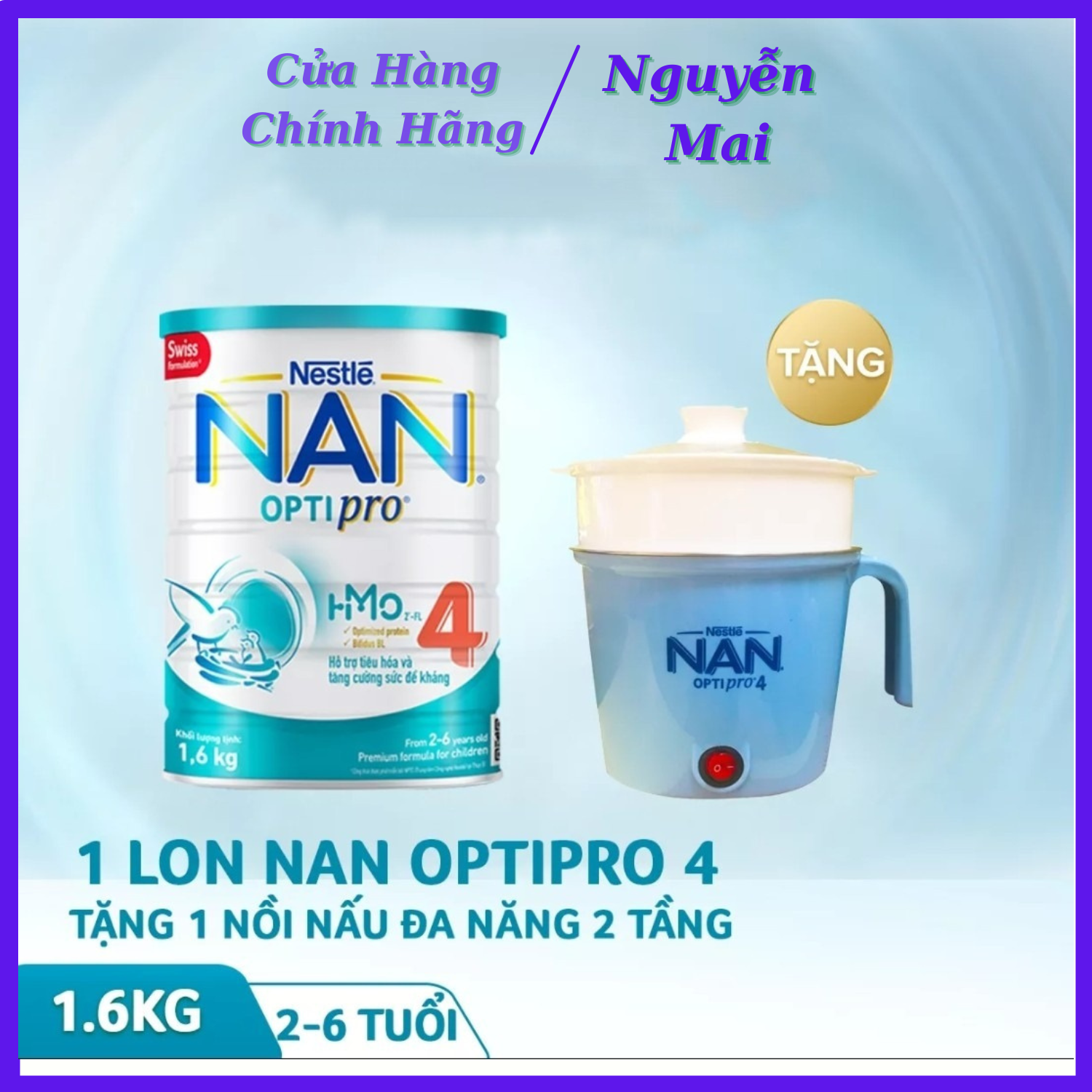 Nan 4 - sữa bột nestle nan optipro plus 4 hm-o 1,5kg / date mới