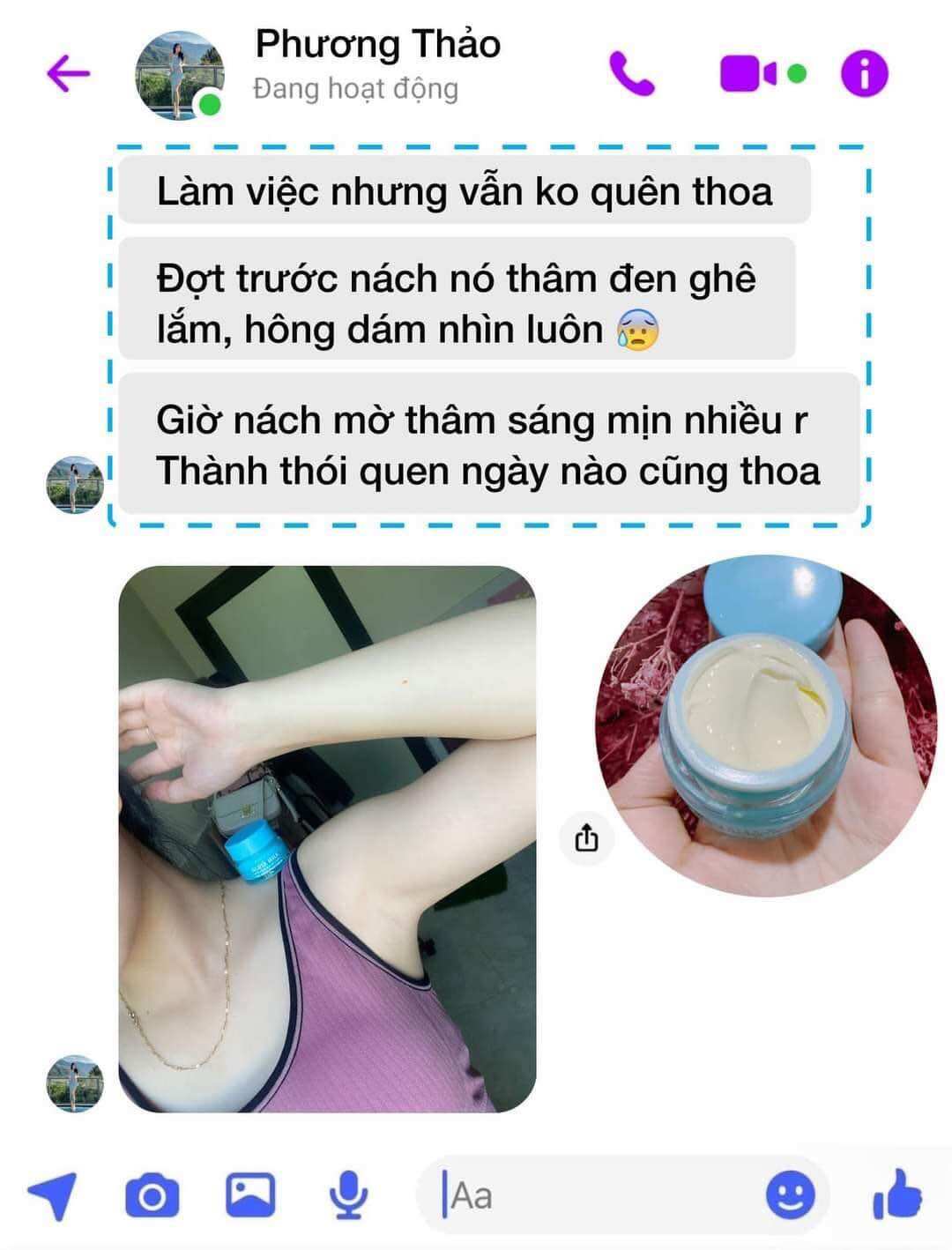 Kem thâm nách Gluta Milk chính hãng