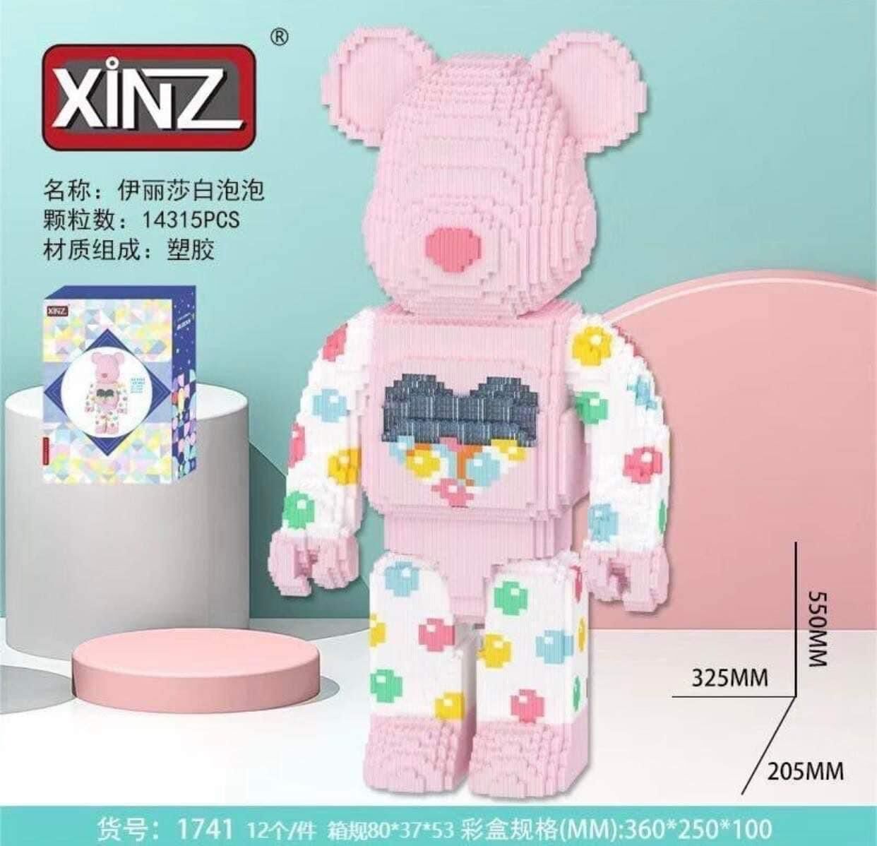 Lắp ghép bearbrick 55cm