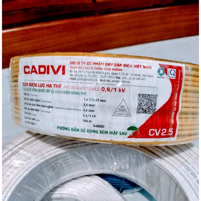 [HCM][2 mét] Dây Điện Đơn 2.5 CADIVI