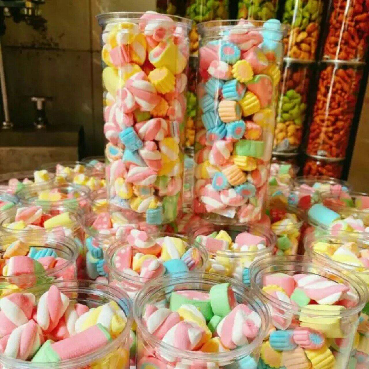 [HCM]Kẹo bông xốp hủ 250g