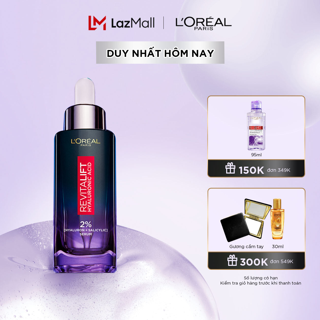 Serum kiềm dầu thu nhỏ lỗ chân lông Niacinamide 2% L'Oreal Paris