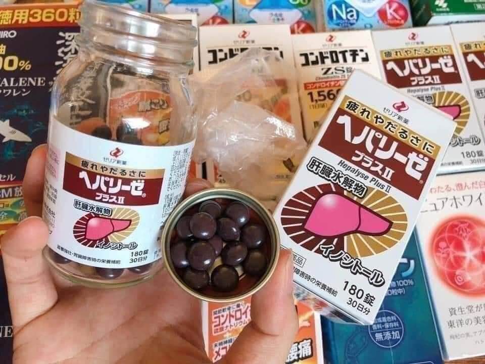 Hộp đựng bổ gan trắng 180 viên nội địa Nhật Bản
