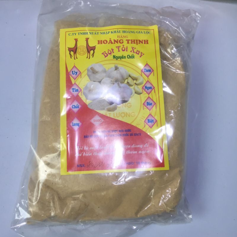 Bột Tỏi Nguyên Chất Hoàng Thịnh Gói 500G