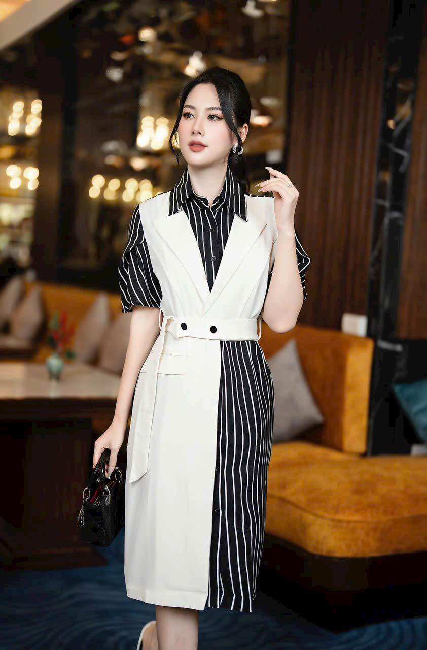 ( HÀNG NHẬP - SIÊU CẤP) VÁY ĐẦM SƠ MI VEST CÁCH ĐIỆU ĐỘC ĐÁO