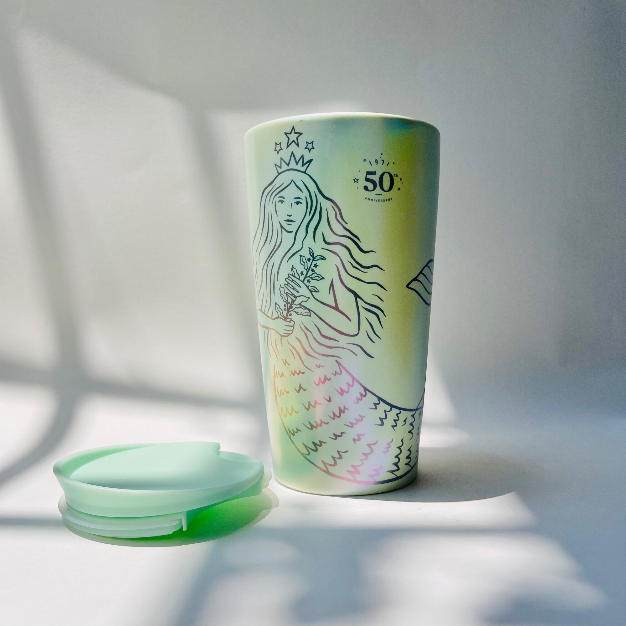 CỐC STARBUCKS MUG CERAMIC 50th ANNIVERSARY SIREN