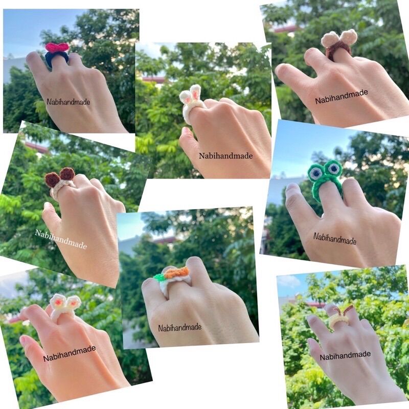 Nhẫn len handmade