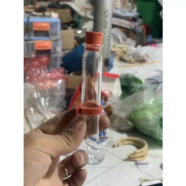 cóng uống thủy tinh 7cm lồng chim chào mào