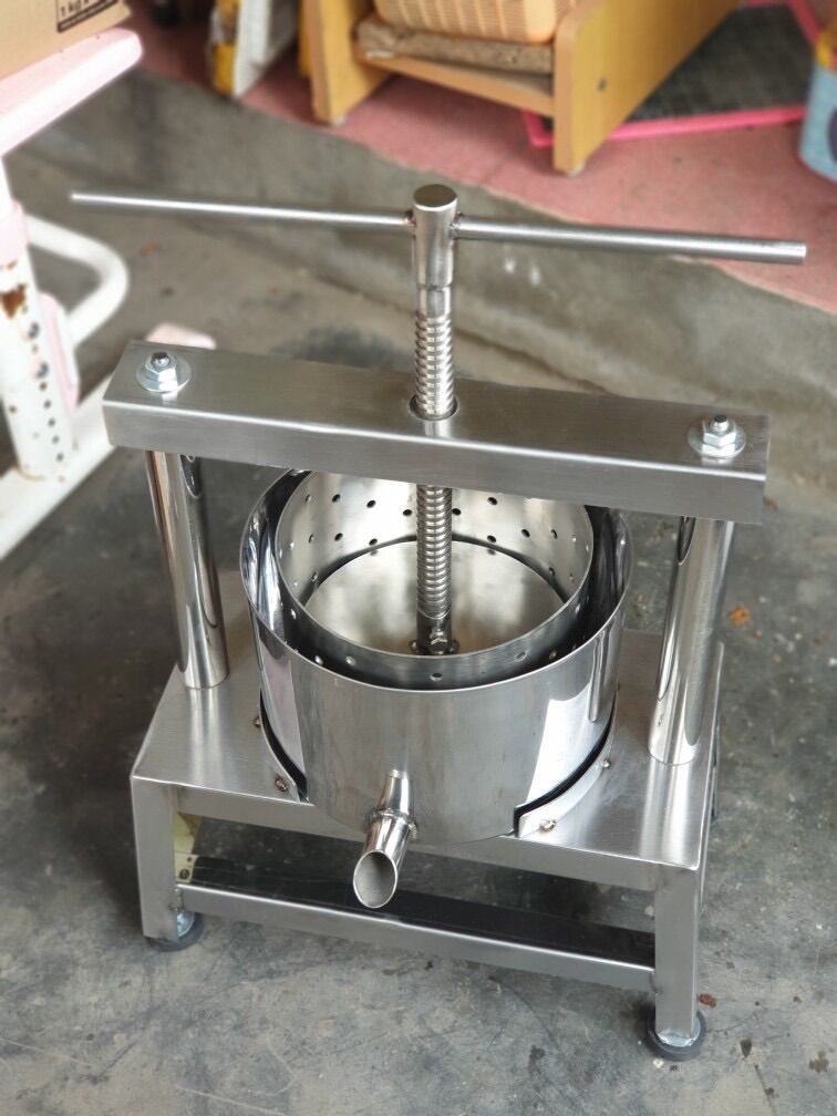 Máy ép cốt dừa inox - ép tóp mỡ, ép cốt dừa bằng tay, máy ép sáp ong 18cm