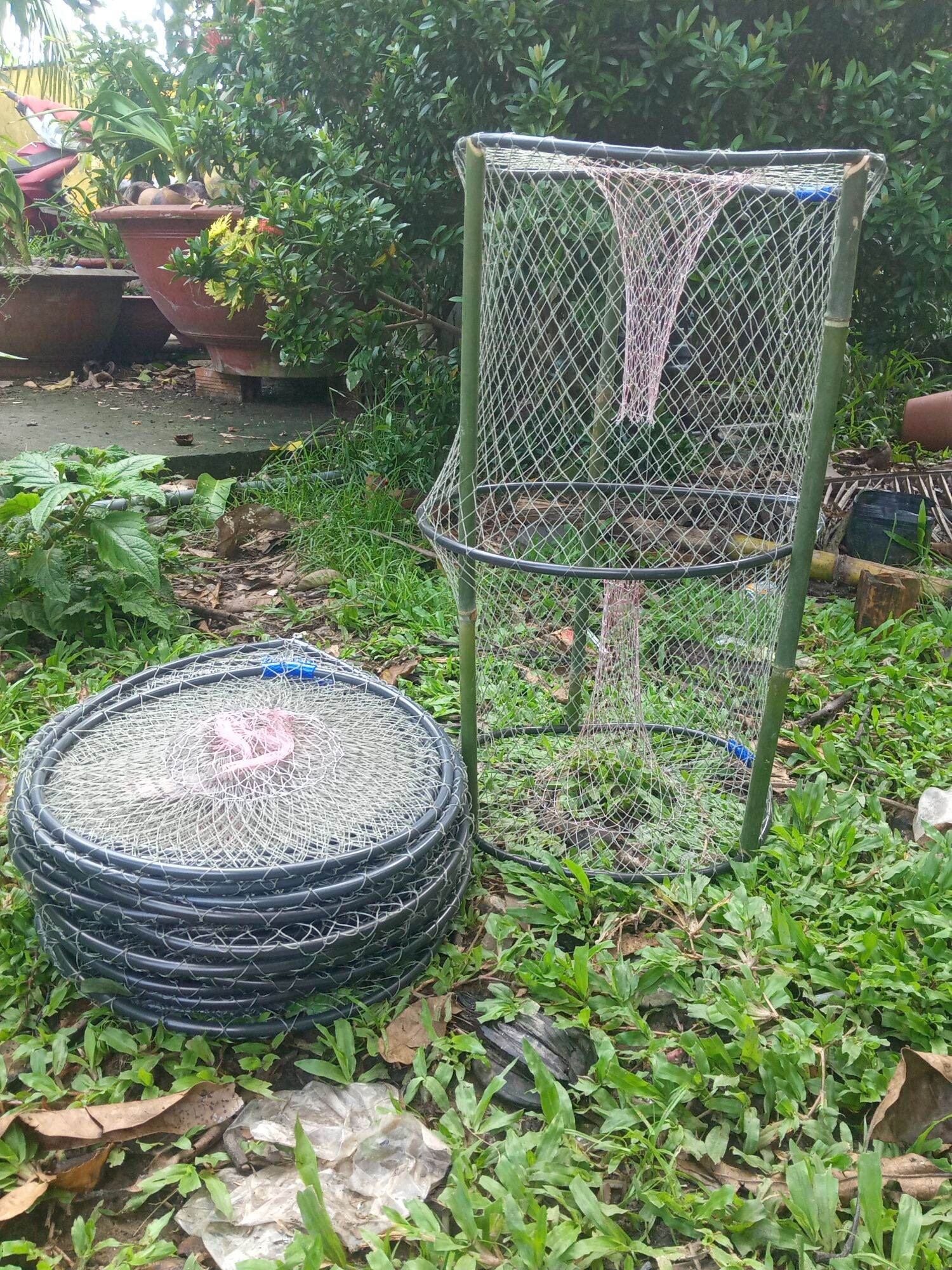Combo 5 cái lờ cá lóc vành mũ 35*60 cải tiến giá gốc