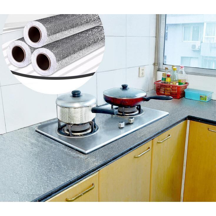 Cuộn giấy bạc dán bếp/dán tường chống thấm:2m-rộng 60cm