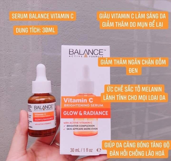 Serum vitamin C ngừa thâm mờ sẹo mụn