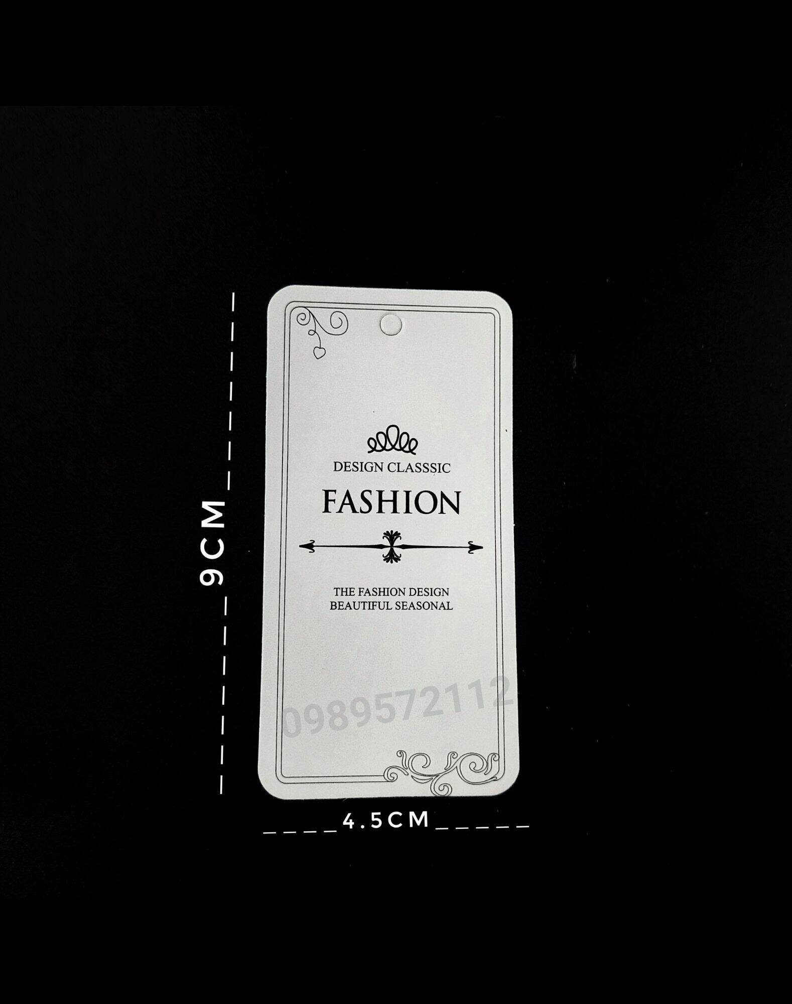 Tag mác quần áo bằng giấy (100 cái).