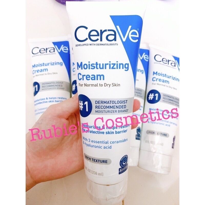 Kem dưỡng ẩm CeraVe Moisturizing Cream cho mặt và toàn thân, phục hồi và nuôi dưỡng làn da_ 236ml