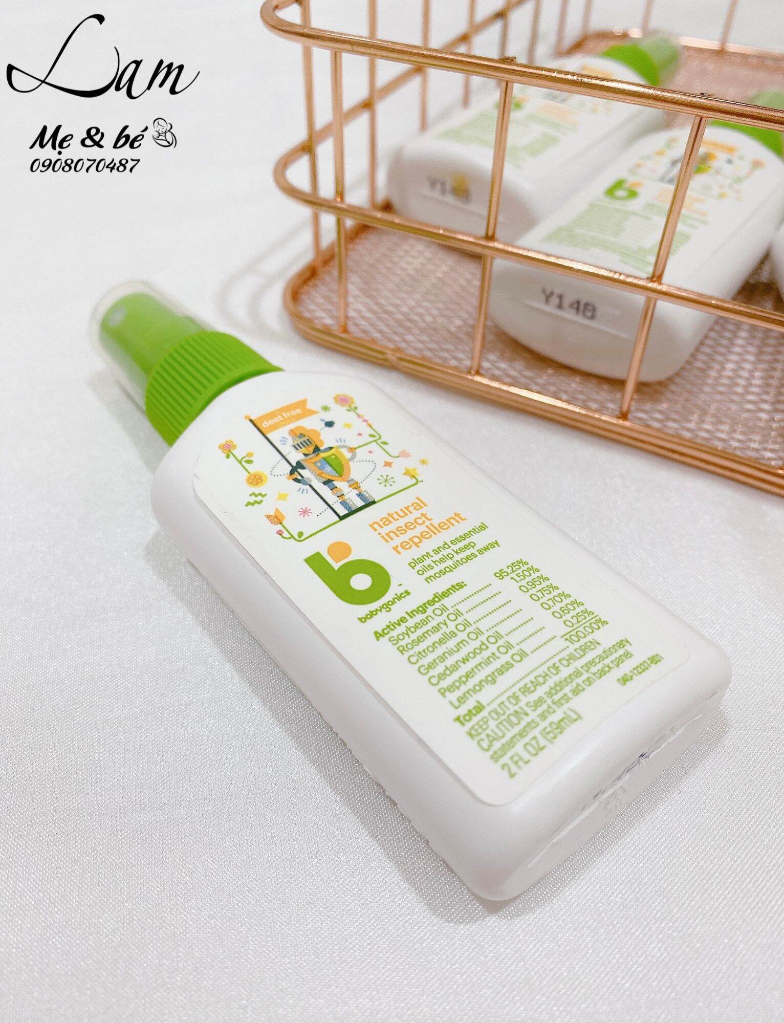 Xịt chống muỗi BabyGanics