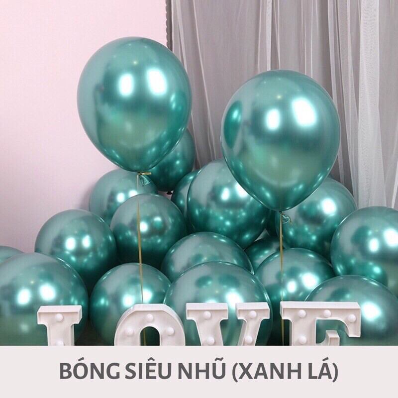 Bóng bay siêu nhũ Chrom lấp lánh size 10inch (25cm)