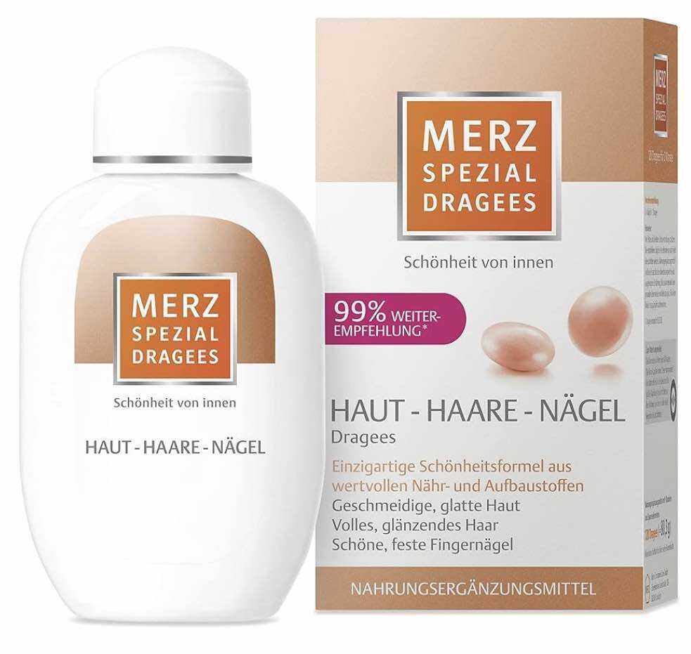 Viên uống dưỡng tóc da móng Merz Spezial Dragees Haut Haare Nagel - 120Viên
