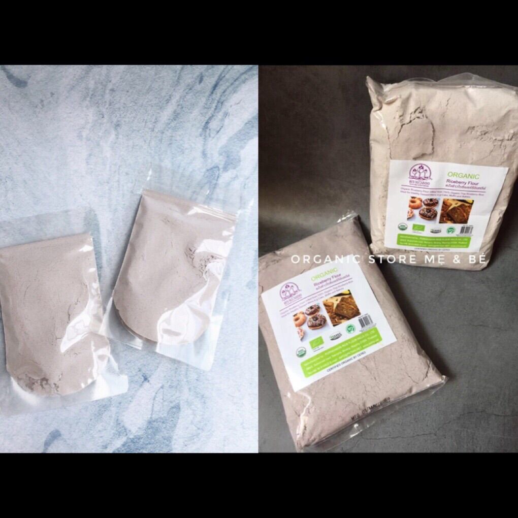 [ Tách lẻ 100g ] Bột gạo lứt đen hữu cơ Thái Lan - Date 9/2023