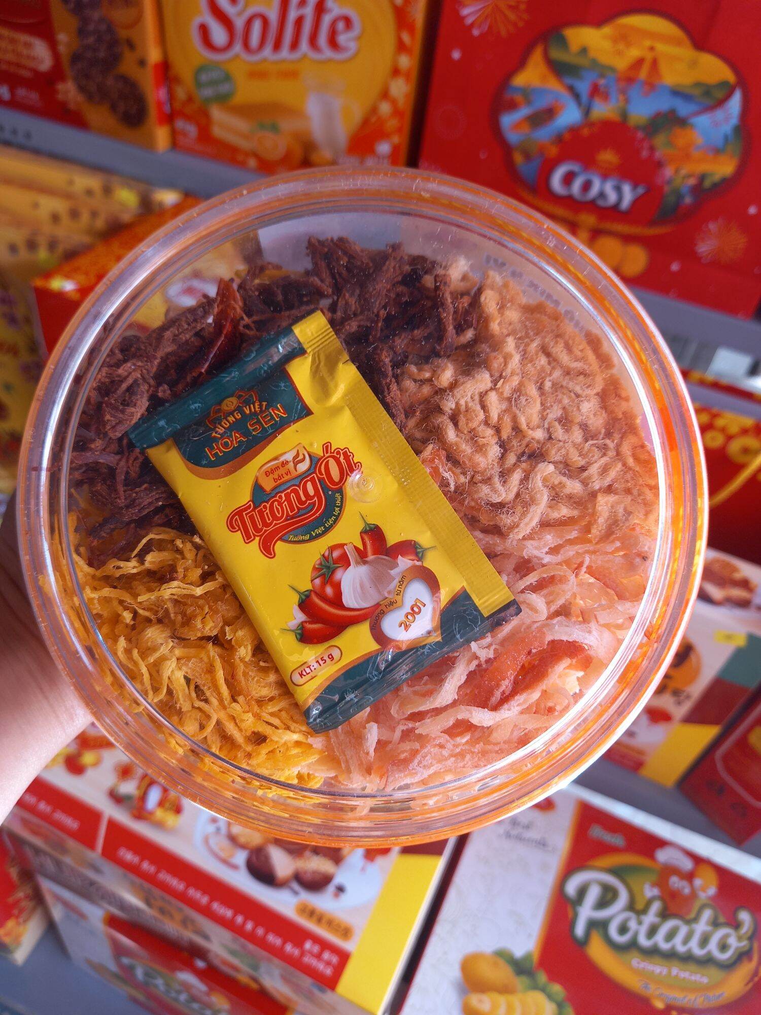 Khô mix 4 vị - hộp 400g