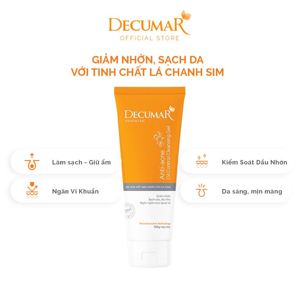 GEL RỬA MẶT Decumar Clean Advanced 50gr