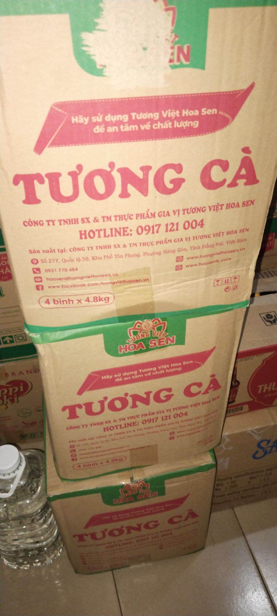 Tương cà hoa sen 4 8kg thùng 4binh