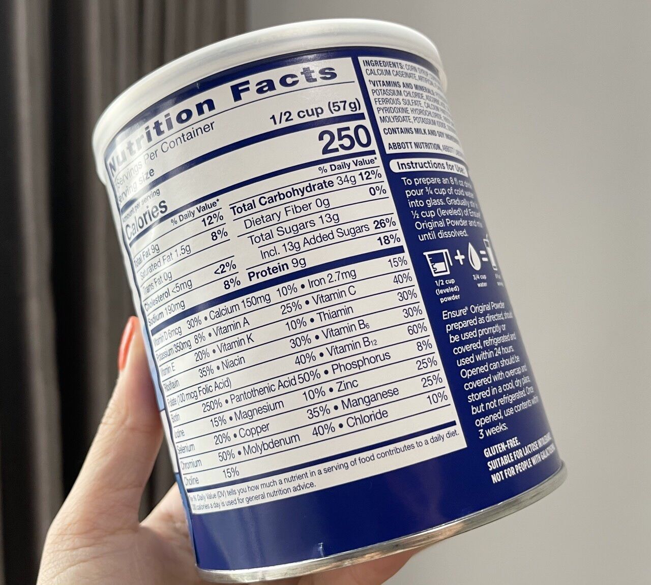 Sữa ensure bột Mỹ 397g date 11/2023