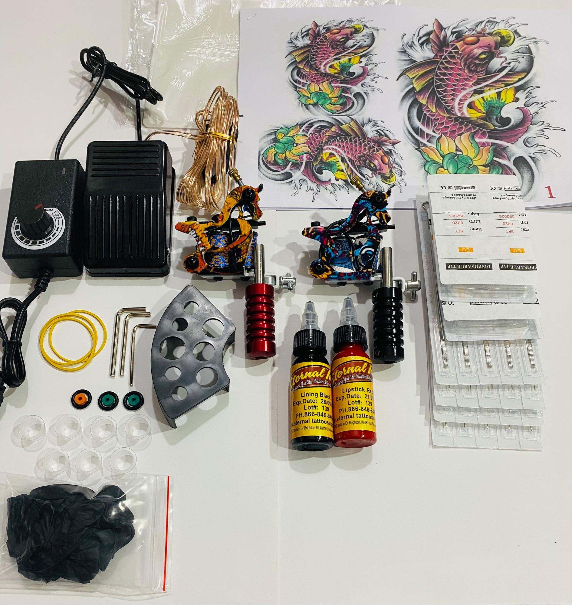 Bộ kit 2 máy xăm dành cho người mới học xăm