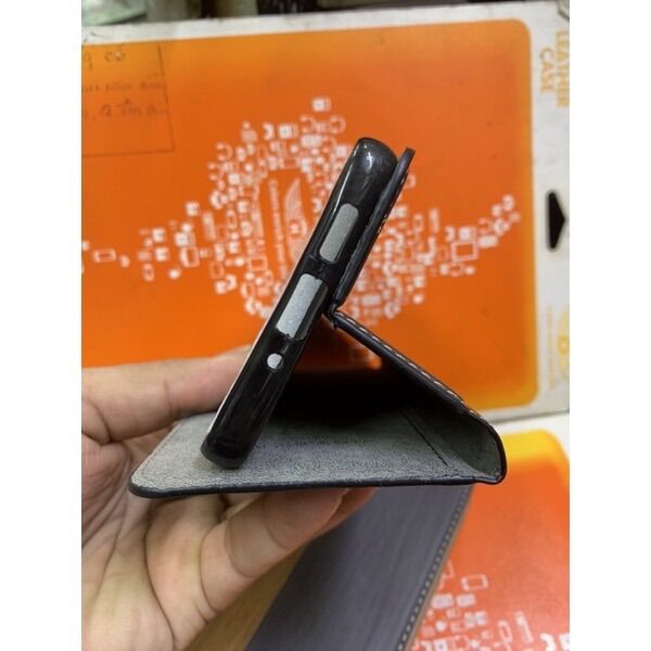 Bao da Samsung A73 5G Vân sọc thời trang