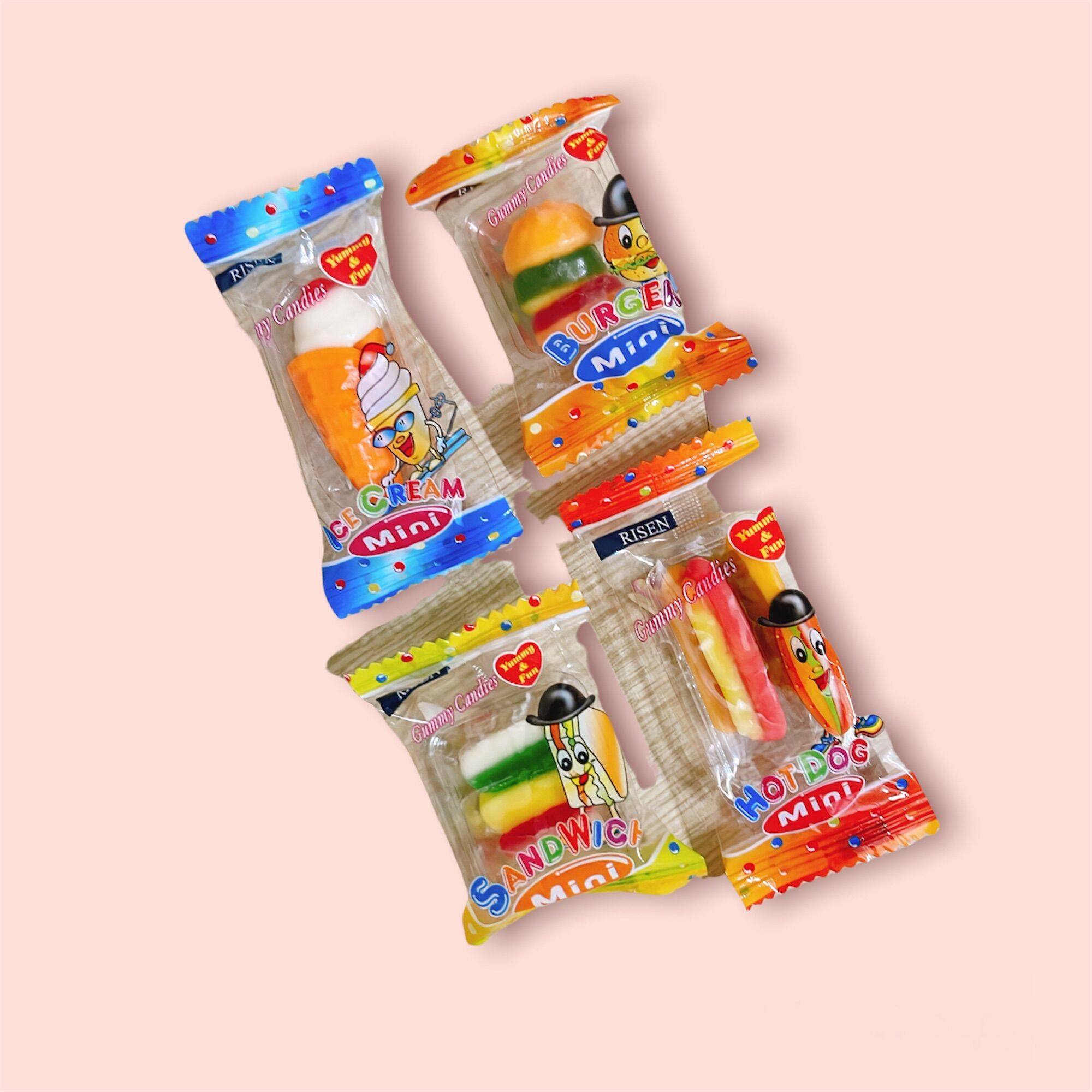 Combo 2 Vỉ Kẹo Dẻo Risen (tổng 120 gói)